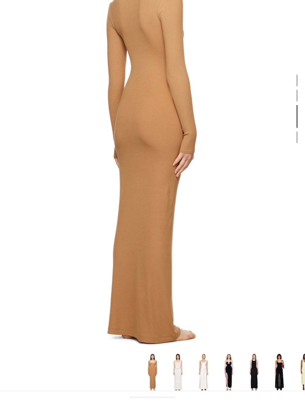 SKIMS Tan Soft Lounge Long Sleeve Maxi Dress - Picture 3 of 3